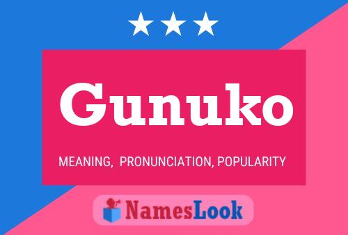 Gunuko Name Poster