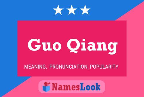 Guo Qiang Name Poster