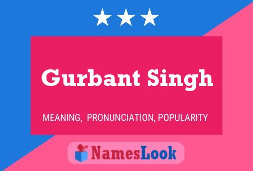 Gurbant Singh Name Poster