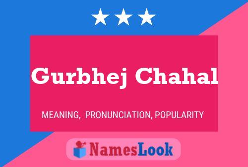 Gurbhej Chahal Name Poster