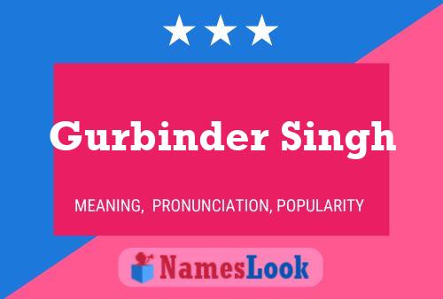 Gurbinder Singh Name Poster