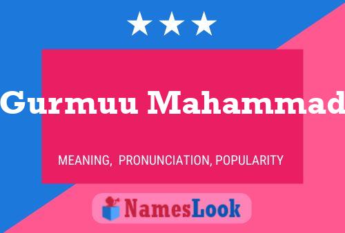 Gurmuu Mahammad Name Poster