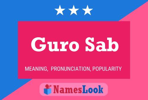 Guro Sab Name Poster