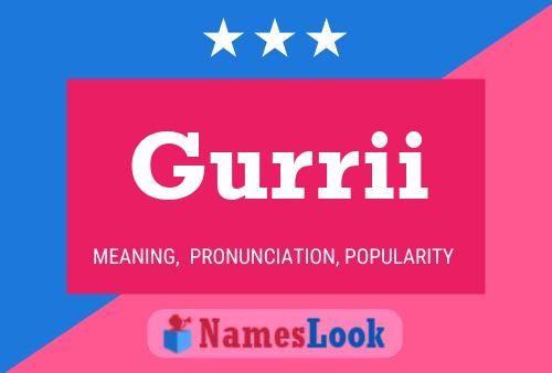 Gurrii Name Poster