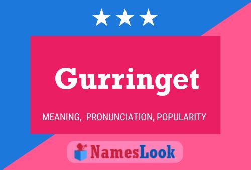 Gurringet Name Poster