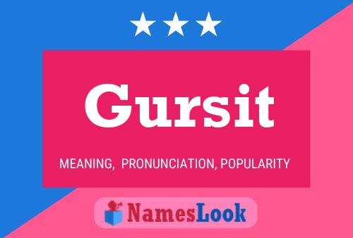 Gursit Name Poster