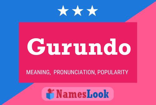 Gurundo Name Poster