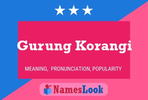 Gurung Korangi Name Poster