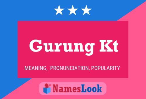 Gurung Kt Name Poster