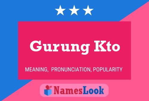 Gurung Kto Name Poster