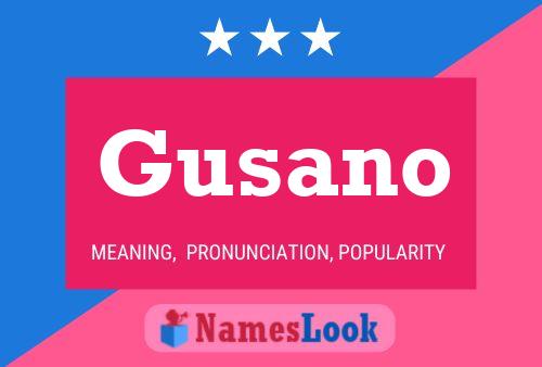 Gusano Name Poster