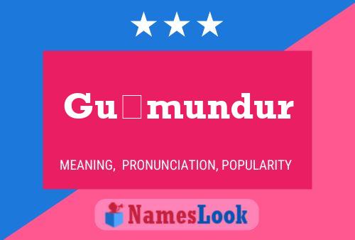 Guðmundur Name Poster