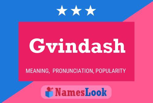 Gvindash Name Poster