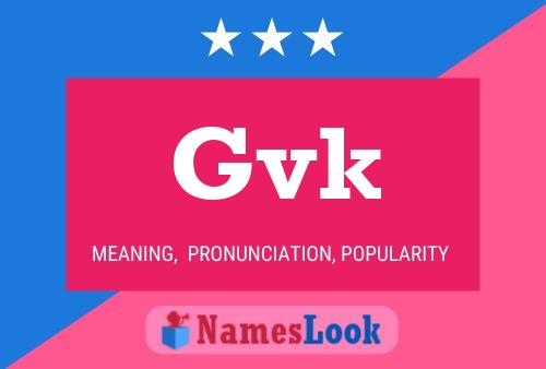 Gvk Name Poster