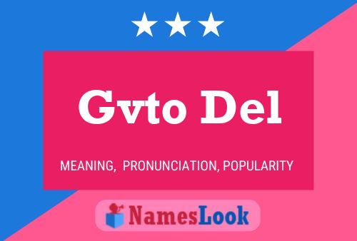 Gvto Del Name Poster