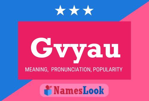 Gvyau Name Poster