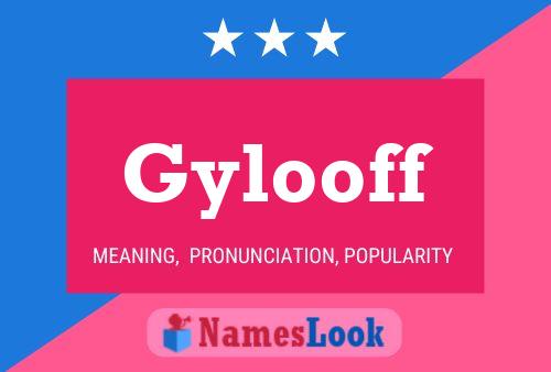 Gylooff Name Poster