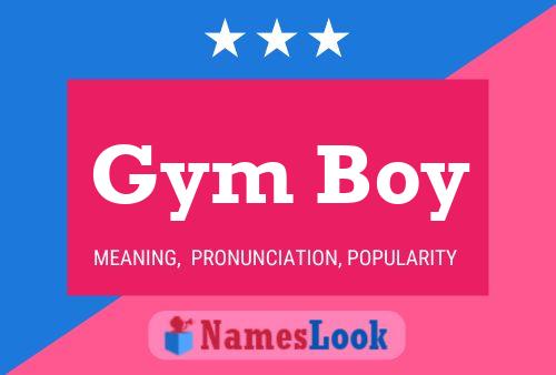 Gym Boy Name Poster