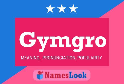 Gymgro Name Poster