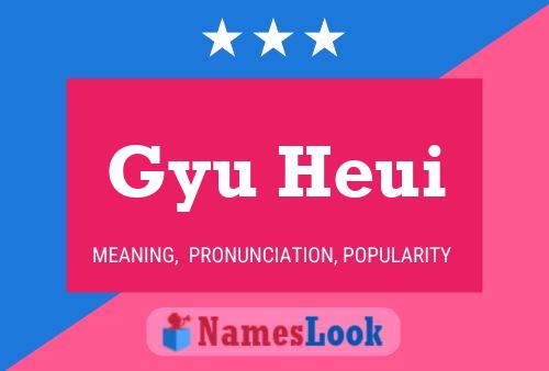 Gyu Heui Name Poster