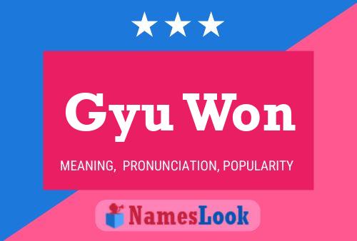 Gyu Won Name Poster