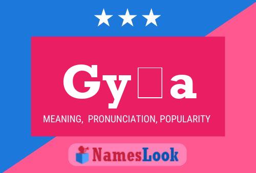 Gyða Name Poster