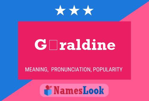 Géraldine Name Poster