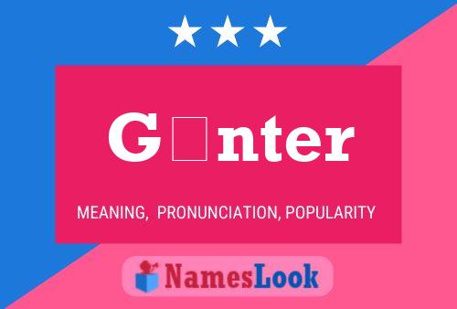 Günter Name Poster