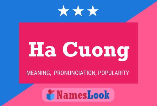 Ha Cuong Name Poster