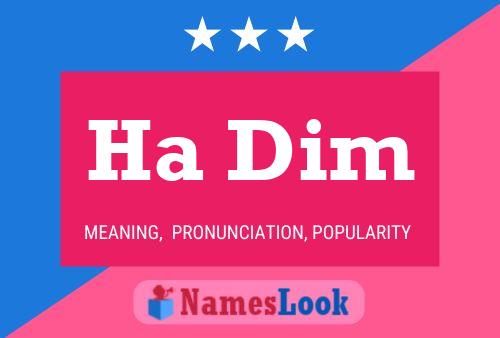 Ha Dim Name Poster