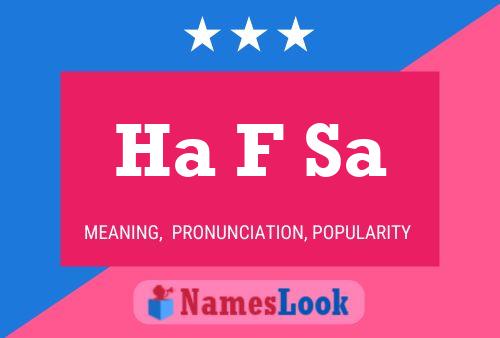 Ha F Sa Name Poster