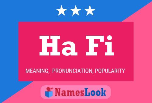 Ha Fi Name Poster