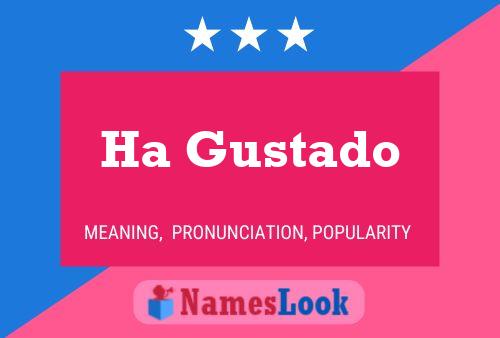 Ha Gustado Name Poster