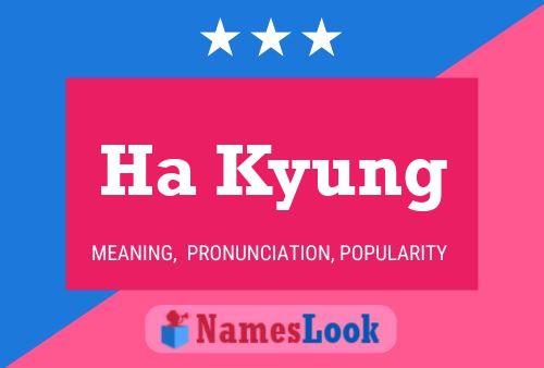 Ha Kyung Name Poster