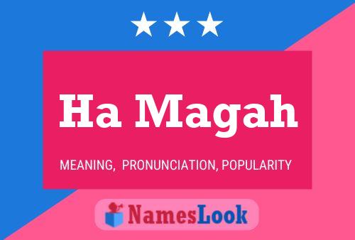 Ha Magah Name Poster