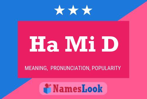 Ha Mi D Name Poster