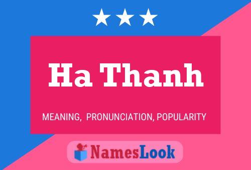 Ha Thanh Name Poster