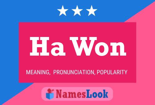 Ha Won Name Poster