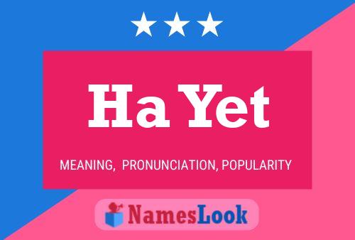 Ha Yet Name Poster