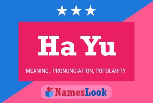 Ha Yu Name Poster