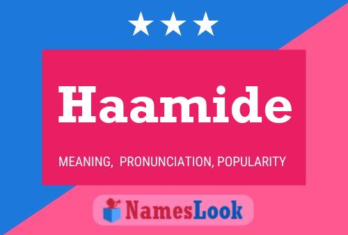 Haamide Name Poster