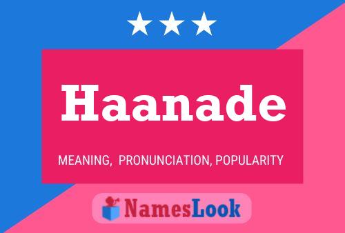 Haanade Name Poster