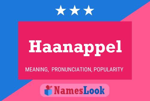 Haanappel Name Poster