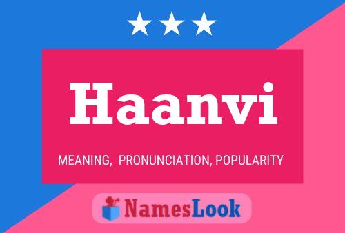 Haanvi Name Poster