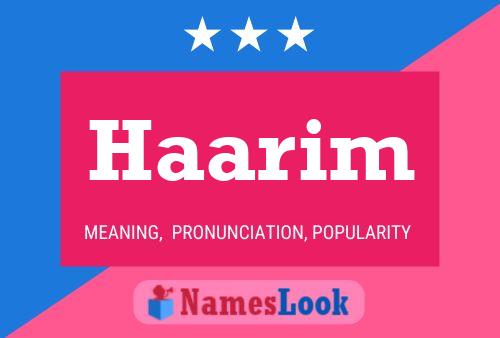 Haarim Name Poster