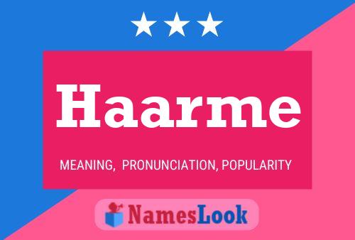 Haarme Name Poster