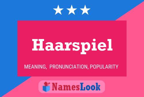 Haarspiel Name Poster