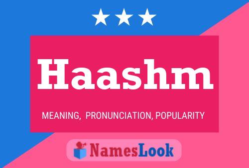 Haashm Name Poster