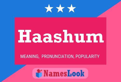 Haashum Name Poster