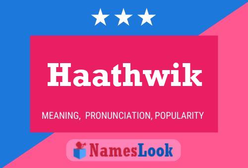 Haathwik Name Poster